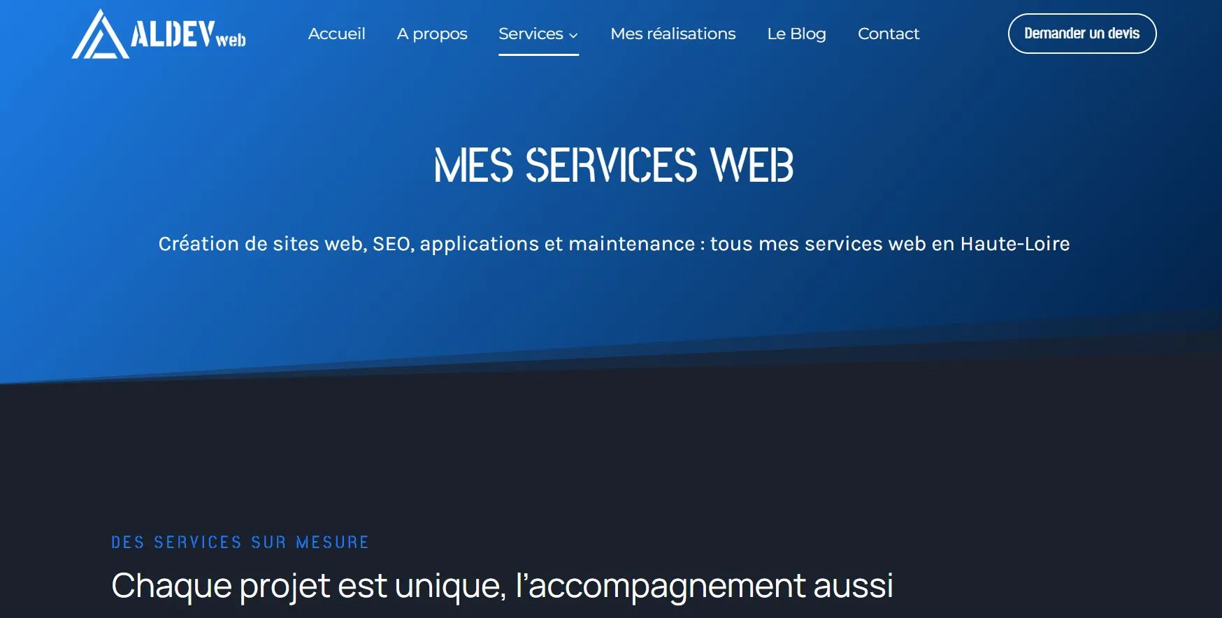 Services web en Haute-Loire, création de sites, applications
