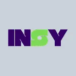 Logo de Insy violet avec le S stylisé en vert