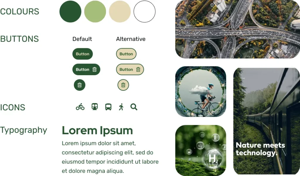 moodboard de l'application