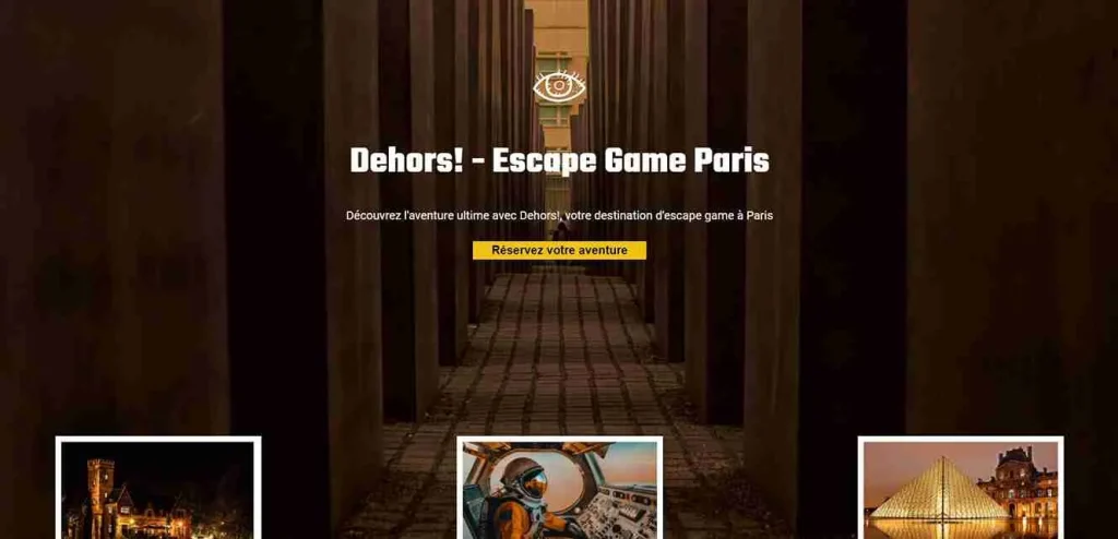 Hero de landing page Dehors!